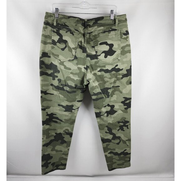 Nili Lotan Jeans Womens 16 Green Camo Ankle Denim (36x26) - Picture 7 of 9